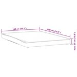 vidaXL Protège-matelas blanc 140x200 cm imperméable