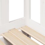vidaXL Lit de jour avec gigogne et tiroirs sans matelas blanc 90x190cm