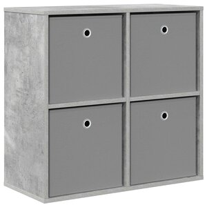 vidaXL Buffet Gris béton 68 5 x 32 x 67 cm