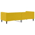 vidaXL Lit de repos sans matelas jaune 80x200 cm velours