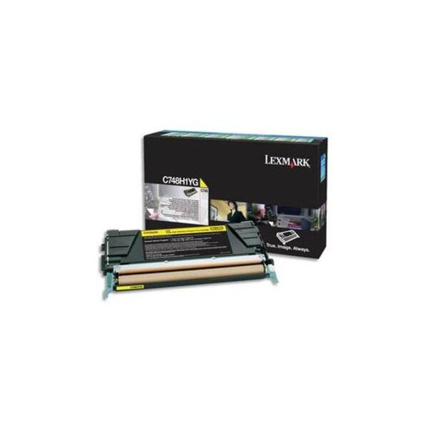 Cartouche toner jaune HC C748H1YG LEXMARK