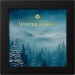 Pièce de monnaie en Argent 5 Dollars g 31.1 (1 oz) Millésime 2025 Holiday Ornament WINTER FOREST