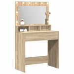 vidaXL Table de Toilette avec étagère Chêne Sonoma 75 5 x 41 x 135 cm