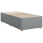 vidaXL Sommier à lattes de lit avec matelas gris clair 80x200 cm tissu