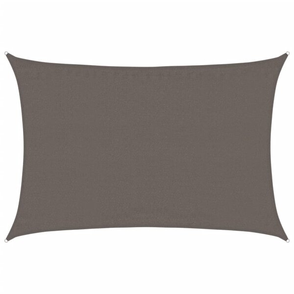 vidaXL Voile d'ombrage 160 g/m² Anthracite 3 5x5 m PEHD