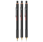 rOtring 800 Porte-mine  Noir  mécanique rétractable   0.7 mm