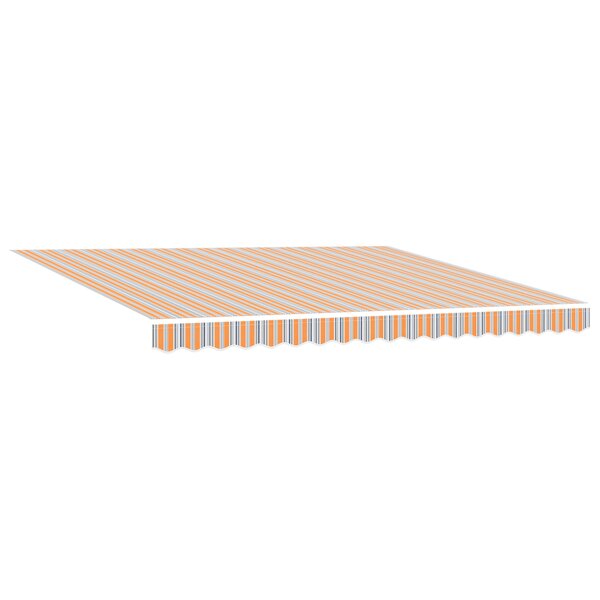 vidaXL Auvent rétractable automatique à rayures multicolores 400x300 cm