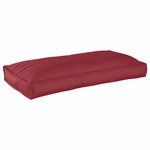 vidaXL Set de coussins de palette 3 Pièces Bordeaux 120 x 60 x 12 cm