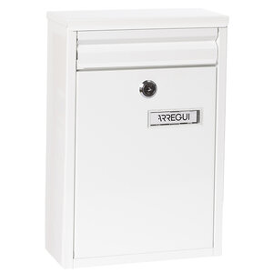 Boîte aux Lettres en Acier  Zaguán E5751  Avec Fente Arrière  Blanc