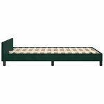 vidaXL Cadre de lit sans matelas vert foncé 120x200 cm velours