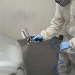 FERM Pistolet à peinture avec alimentation par gravité ATM1039