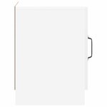 vidaXL Cabinet de chevet 2 Pièces Blanc brillant 43 x 34 5 x 47 cm