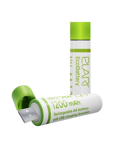 Pile  LR6 AA rechargeable USB Elari