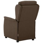 vidaXL Fauteuil inclinable Marron 67.5 x 93.5 x 101.5 cm tissu
