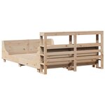 vidaXL Cadre de lit sans matelas 120x200 cm bois de pin massif