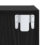 vidaXL Ensemble meuble TV 4 Pièces Chêne noir Bois d'ingénierie