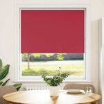 vidaXL Store enrouleur occultant rouge largeur du tissu 110 7 cm