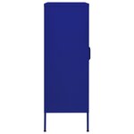 vidaXL Armoire de rangement Bleu marine 80x35x101 5 cm Acier