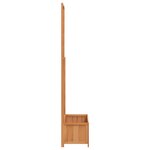 vidaXL Jardinière avec treillis marron bois massif de sapin