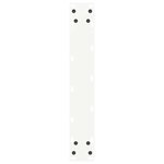 vidaXL Pieds de table de bar en U  2 pièces  blanc  40 x (110-111) cm  acier