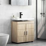 vidaXL Ensemble d'armoire de salle de bain TULUM Chêne Sonoma