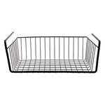 Panier suspendu en métal filaire noir longueur 40cm