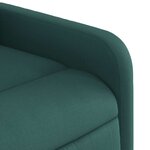 vidaXL Fauteuil inclinable Vert foncé Tissu