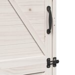 vidaXL Abri de jardin Blanc 59 5 x 56 x 176 5 cm Bois de Sapin Massif