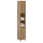 vidaXL Armoire de salle de bain chêne artisanal 30x30x190 cm