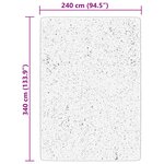 vidaXL Tapis HUARTE à poils courts doux et lavable beige 240x340 cm
