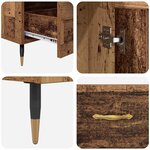 vidaXL Haut Armoire Bois Ancien 69 5 x 31 x 115 cm Bois d'ingénierie