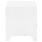 vidaXL Boîte de rangement avec couvercle RANA blanc bois massif de pin