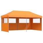 vidaXL Tente de fête 292 x 580 x 315 cm Orange Tissu Oxford