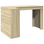 vidaXL Bureau chêne sonoma 123 5x73 5x75 cm bois d'ingénierie