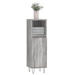 vidaXL Armoire salle de bain sonoma gris 30x30x100 cm