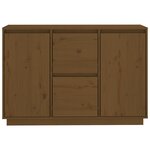 vidaXL Buffet Marron miel 111x34x75 cm Bois massif de pin