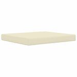vidaXL Coussin de canapé d'extérieur 2 Pièces Crème Polyester