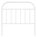 vidaXL Tête de lit métal blanc 100 cm