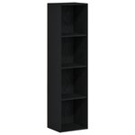 vidaXL Bibliothèque Chêne noir 36x30x143 cm Bois d'ingénierie