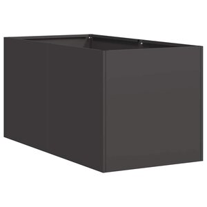vidaXL Jardinière noir 40x80x40 cm acier laminé à froid
