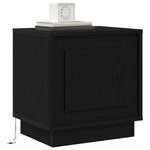 vidaXL Cabinet de chevet avec 2 Pièces Noir 44 x 34 5 x 45 cm