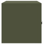 vidaXL Armoire de rangement Vert olive 80 x 40 x 40 cm Acier