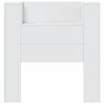 vidaXL Armoire tête de lit avec LED blanc 100x16 5x103 5 cm
