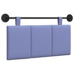 vidaXL Tête de lit suspendue Bleu denim Tissu