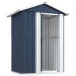vidaXL Abri de jardin Anthracite 126x97 5x177 cm Acier galvanisé