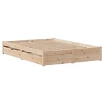 vidaXL Cadre de lit sans matelas 120x200 cm bois de pin massif