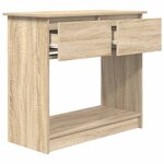 vidaXL Table console avec tiroirs chêne sonoma 85 5x38 5x74 5 cm
