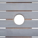 vidaXL Ensemble à manger de jardin 7 Pièces Bois d'acacia massif Gris