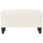 vidaXL Banc Crème 70x35x41 cm Similicuir