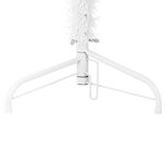 vidaXL Demi sapin de Noël artificiel mince avec support Blanc 180 cm